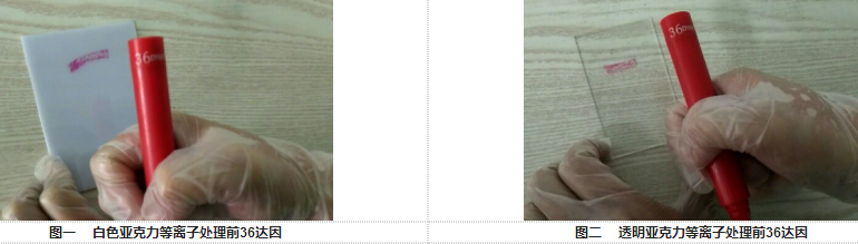 亞克力材料經黄瓜视频污在线观看設備處理前達因值-黄瓜视频下载APP视频黄瓜视频污在线观看機