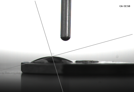 【黄瓜视频下载APP视频】小微型磁鋼片在黄瓜视频污在线观看機處理後水滴角為32.5度